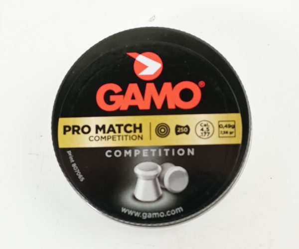 Пули Gamo Pro Match 4,5 мм, 0,49 грамм, 250 штук