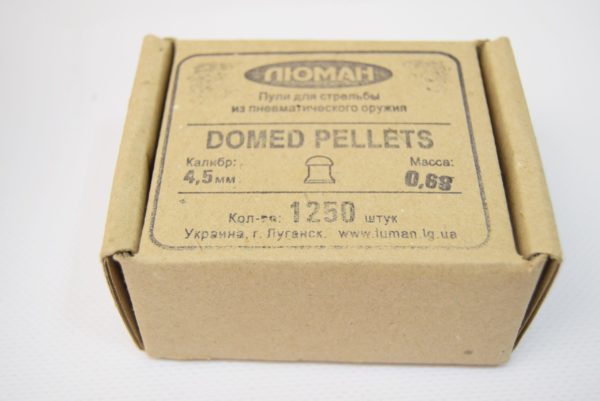 Пули Люман Domed Pellets 4,5 мм, 0,68 грамм, 1250 штук