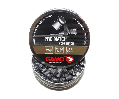 Пули Gamo Pro Match 5,5 мм, 1 грамм, 250 штук