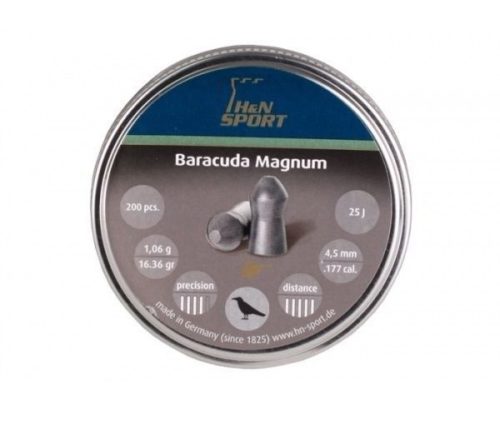 Пули H&N Baracuda Magnum 4,5 мм, 1,06 грамм, 200 штук