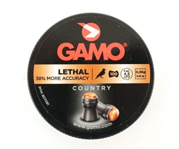 Пули Gamo Lethal 4,5 мм, 0,36 грамм, 100 штук