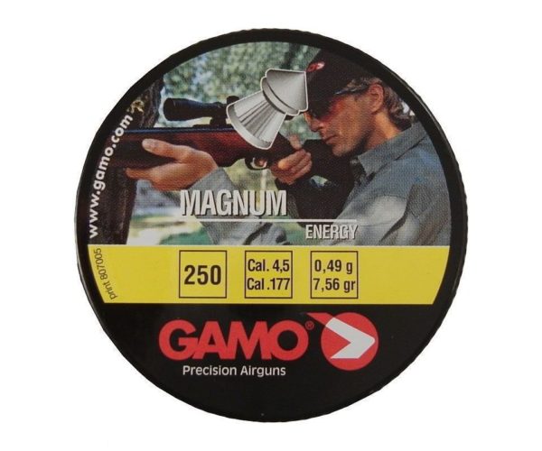 Пули Gamo Magnum 4,5 мм, 0,49 грамм, 250 штук