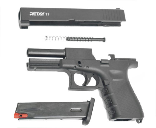 Охолощенный СХП пистолет Retay 17 (Glock) 9mm P.A.K