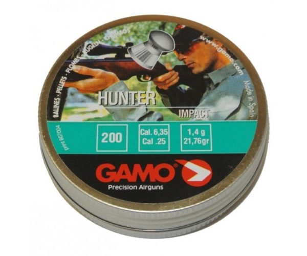 Пули Gamo Hunter 6,35 мм, 1,4 грамм, 200 штук