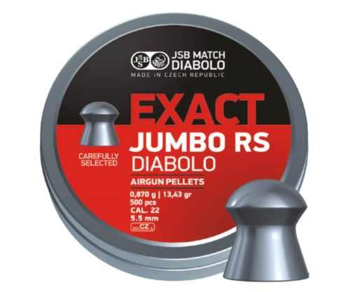 Пули JSB Exact Jumbo RS Diabolo 5,5 мм, 0,87 грамм, 500 штук