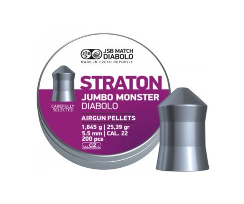 Пули JSB Straton Jumbo Monster Diabolo 5,5 мм, 1,645 грамм, 200 штук