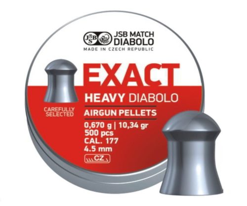 Пули JSB Exact Heavy Diabolo 4,5 мм, 0,67 грамм, 500 штук