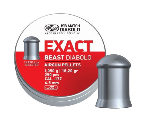 Пули JSB Exact Beast Diabolo 4,5 мм, 1,05 грамм, 250 штук