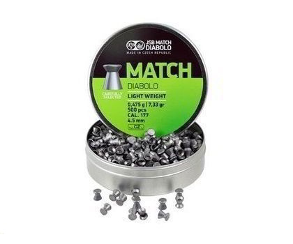 Пули JSB Green Match Diabolo Light 4,5 мм, 0,50 грамм, 500 штук