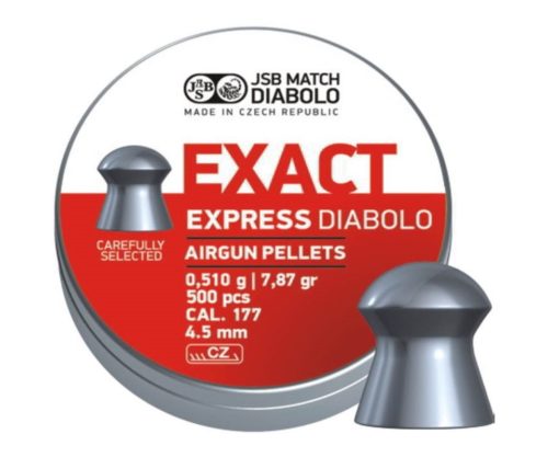 Пули JSB Exact Express Diabolo 4,5 мм, 0,51 грамм, 500 штук