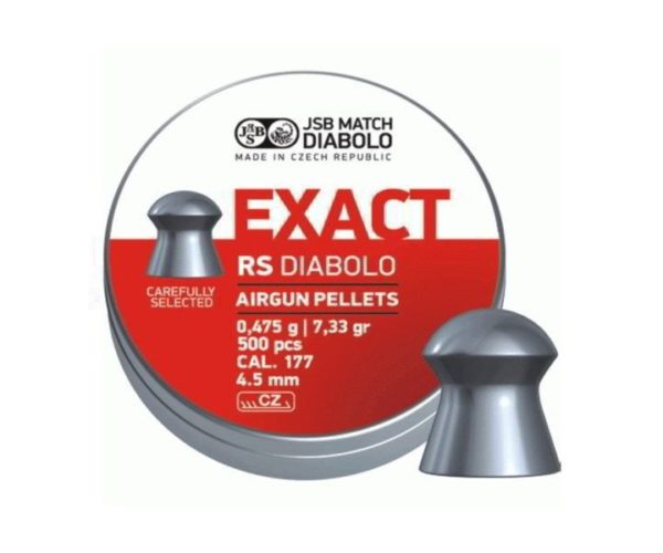 Пули JSB Exact RS Diabolo 4,5 мм, 0,475 грамм, 500 штук