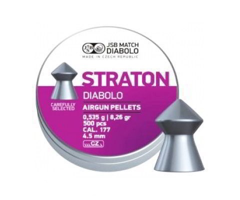 Пули JSB Straton Diabolo 4,5 мм, 0,535 грамм, 500 штук