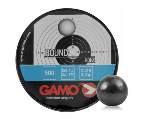 Пули Gamo Round 4,5 мм, 0,53 грамм, 500 штук