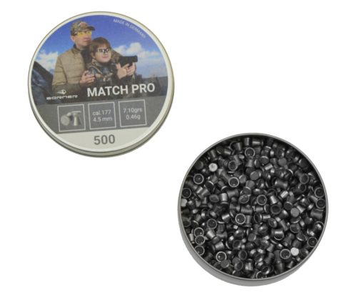 Пули Borner Match Pro 4,5 мм, 0,46 грамм, 500 штук