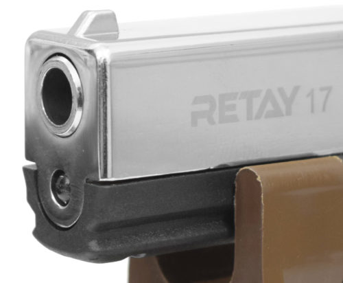 Охолощенный пистолет Retay Glock 17 (Никель)