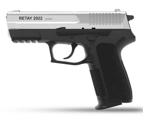 Охолощенный СХП пистолет Retay S2022 (Sig Sauer) 9mm P.A.K, никель